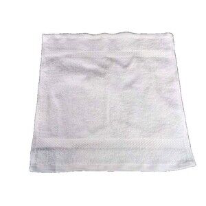 12 Pack, Kitchen Dishcloths 12x12 Striped Dish Towels, White 100% Cotton